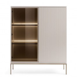 Βιτρίνα Sento 104x39x126cm White Kazmir WHITE