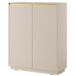 Sideboard Royal KW-104_Bz 103x39x127cm Beige-Gold BEIGE