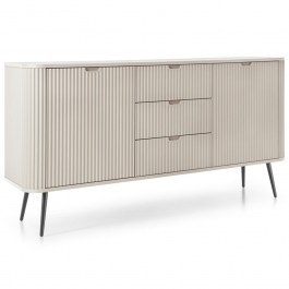 Μπουφές Zova KSZ-168_Kz_BL 168x87x39cm White Kazmir-Anthracite BEIGE-ANTHRACITE
