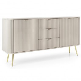 Μπουφές Zova KSZ-168_Kz_GL 168x87x39cm White Kazmir-Gold BEIGE-GOLD