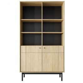 Βιτρίνα - Στήλη Japandi 103x39x184cm Natural Dab Linea NATURAL