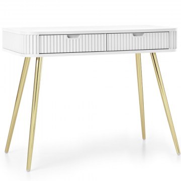 Console Table Zova T-103_Bi_GL 103x49x80cm White-Gold
