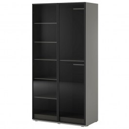 Two-Door Wardrobe Sandbox Antisol 101x51x200cm Grey GREY
