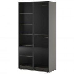 Two-Door Wardrobe Sandbox Antisol 101x51x200cm Grey