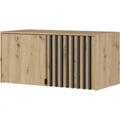 Two-Door Wardrobe Attic Nelly 105x51x50cm Natural Artisan-Anthracite