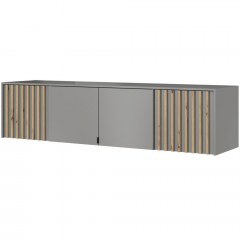 Πατάρι Τετράφυλλης Ντουλάπας Nelly 205x51x50cm Grey-Natural