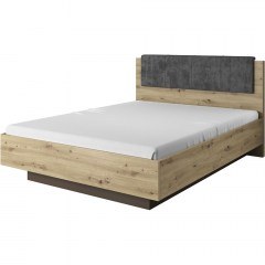 Κρεβάτι Διπλό Arco L_ARC_13 (Για Στρώμα 160x200cm) Με Αποθηκευτικό Χώρο Natural 136x210,4x104,5cm