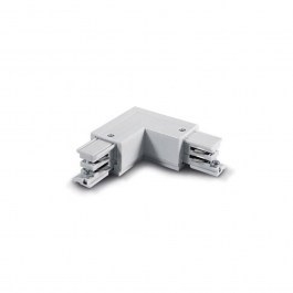 Corner for 3 Circuit Lighting Track 100-240V / Left Corner 19405-L White WHITE