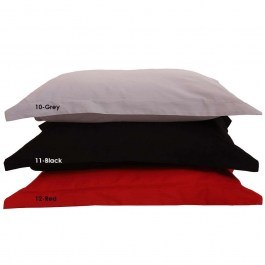 Μαξιλαροθήκη Σετ 2Τμχ Luxury Unicolour 12 Red Anna Riska RED