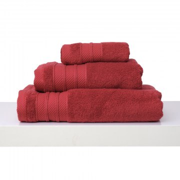 Towels Set 3Pcs With Ribbon Des. Soft Red Anna Riska