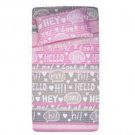 Baby Duvet Cover Des Morgan Set 2pcs Pink Viopros PINK