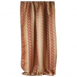 Κουρτίνα Mε Τρέσα Ρεβέκα Terracotta Viopros TERRACOTTA