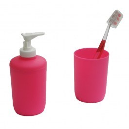 Αξεσουάρ Μπάνιου (Σετ 2τμχ) Fuchsia Viopros FUCHSIA