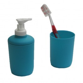 Αξεσουάρ Μπάνιου (Σετ 2τμχ) Turqoise Viopros TURKUAZ