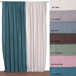 Κουρτίνα Με Τρέσα Daria 287 Brown Anna Riska BROWN