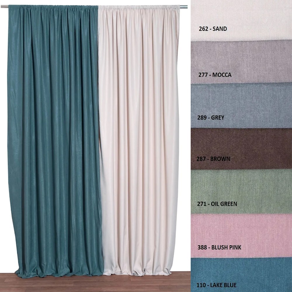 Κουρτίνα Με Τρέσα Daria 271 Oil Green Anna Riska