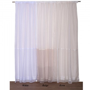 Κουρτίνα 2462 Με Τρέσα White Viopros