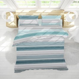 Bed Sheets Dallas Fitted (Set 3pcs) Petrol Viopros petrol