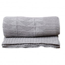 Κουβέρτα Καναπέ Πλεκτή Νόλαν Grey Viopros GREY