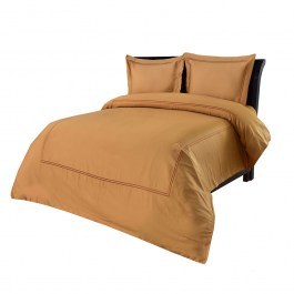 Παπλωματοθήκη Satin Embroidered Classico 2 (Σετ 3τμχ) Cinammon Anna Riska CINNAMON