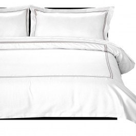 Παπλωματοθήκη Satin Embroidered Classico 5 (Σετ 3τμχ) White Anna Riska WHITE