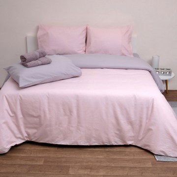 Σεντόνια 2553 Φανελένια Με Λάστιχο (Σετ 3τμχ) Pink Viopros