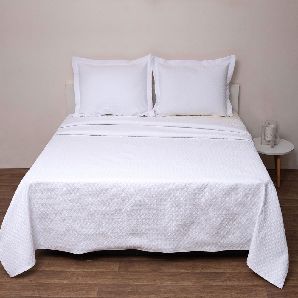 Κουβέρτα Polycotton Δήλος White Viopros