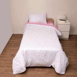 Παπλωματοθήκη Παιδική Ίκαρος (Σετ 2τμχ) Pink Viopros PINK