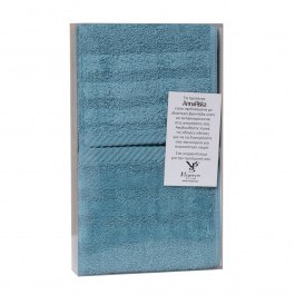 Towels Spa Gift Wrapped 6 (Set 3pcs) Lake Blue Anna Riska PETROL