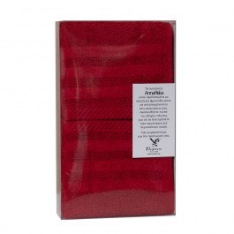 Towels Spa Gift Wrapped 7 (Set 3pcs) Red Anna Riska RED