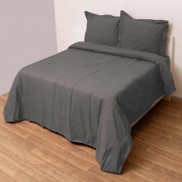 Παπλωματοθήκη Superb Percale (Σετ 3τμχ) Grey Viopros GREY
