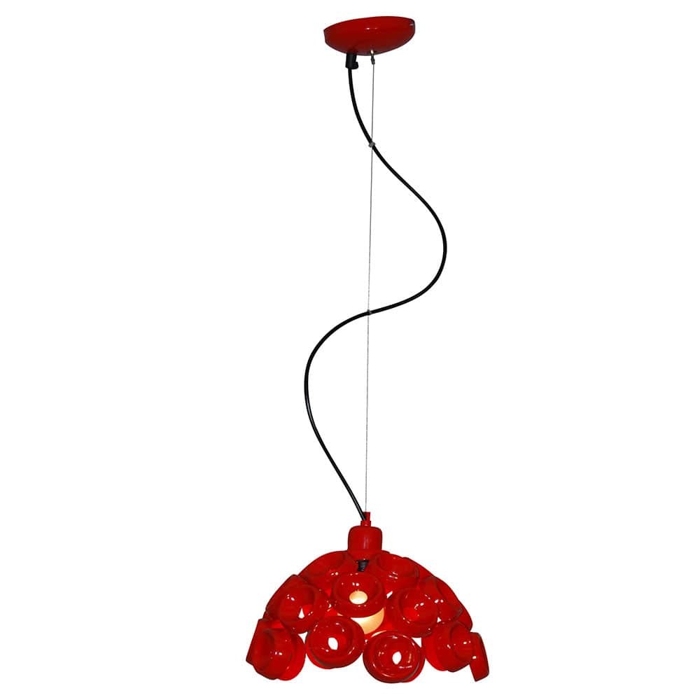 Φωτιστικό Οροφής Κρεμαστό HL-3590-XS 77-4094 Darina Red Κρεμαστό Φ28 Homelighting