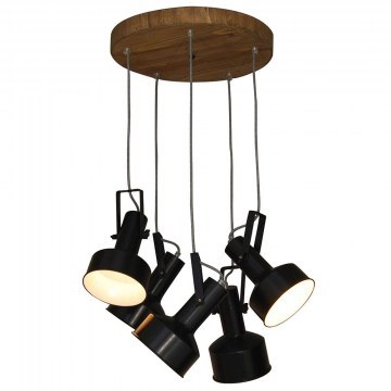 Ceiling  HL-243S-5P 77-3051 Farcom Black  Homelighting