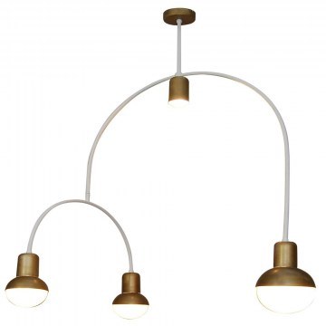 Ceiling  Led HL-3523-4 77-3786 Christopher Old Bronze & White  Homelighting