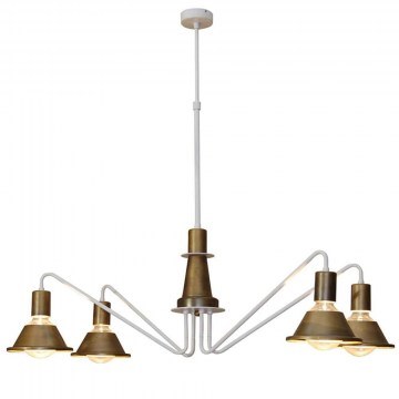 Φωτιστικό Οροφής Κρεμαστό Led HL-3521-4 77-3762 Emily Old Bronze & White  Homelighting