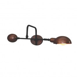 Φωτιστικό Τοίχου - Απλίκα HL-3539-1 M 77-3874 Oliver Old Copper & Black  Homelighting COPPER