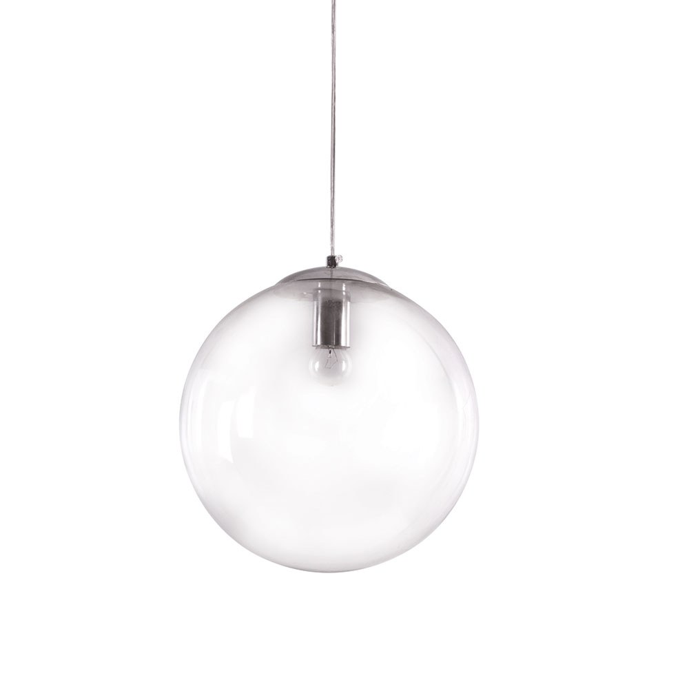Φωτιστικό Οροφής 77-3704 SE4000-1 Chiara Clear Glass - Chrome Homelighting