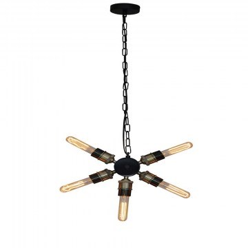 Ceiling Light 77-3203 1051-5 Helix Black Mat Homelighting
