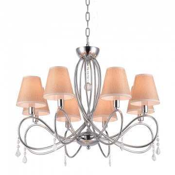Ceiling Light 77-3666 E002-8 Laki Chrome & White Shade Homelighting