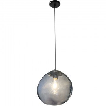 Φωτιστικό Οροφής Ronda 77-8185 1xE27 60W Black-Clear Homelighting