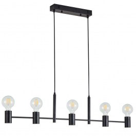 Ceiling Lamp - Rail Adept 77-8249 95x5x120cm 5xE27 60W Black Homelighting BLACK