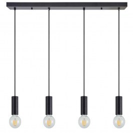 Ceiling Lamp - Rail Adept Tube 77-8482 85x8x300cm 4xE27 60W Black Homelighting BLACK