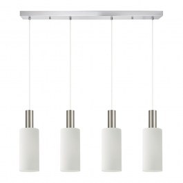 Ceiling Lamp - Rail Adept Tube 77-8476 4xE27 60W Nickel-White Homelighting NICKEL-WHITE