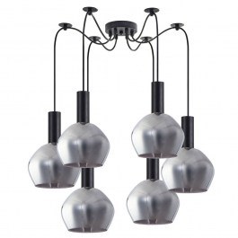 Ceiling Lamp Adept Tube 77-8491 50x50x300cm 6xE27 60W Black-Smoke Homelighting BLACK-SMOKE