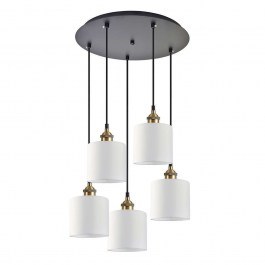 Φωτιστικό Οροφής Adept 77-8730 40x40x300cm 5xE27 60W Multi-White Homelighting MULTI-WHITE