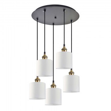 Ceiling Lamp Adept 77-8730 40x40x300cm 5xE27 60W Multi-White Homelighting