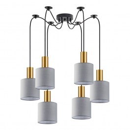 Ceiling Lamp Adept Tube 77-8604 6xE27 60W Multi-Grey Homelighting MULTI-GREY