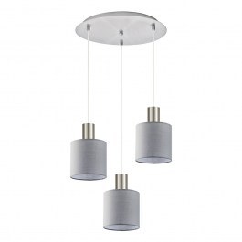 Φωτιστικό Οροφής Adept Tube 77-8425 35x35x300cm 3xE27 60W Nickel-Grey Homelighting NICKEL-GREY