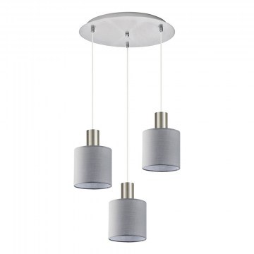 Ceiling Lamp Adept Tube 77-8425 3xE27 60W Nickel-Grey Homelighting