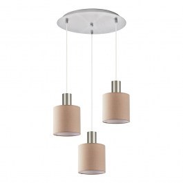 Φωτιστικό Οροφής Adept Tube 77-8432 35x35x300cm 3xE27 60W Nickel-Brown Homelighting NICKEL-BROWN